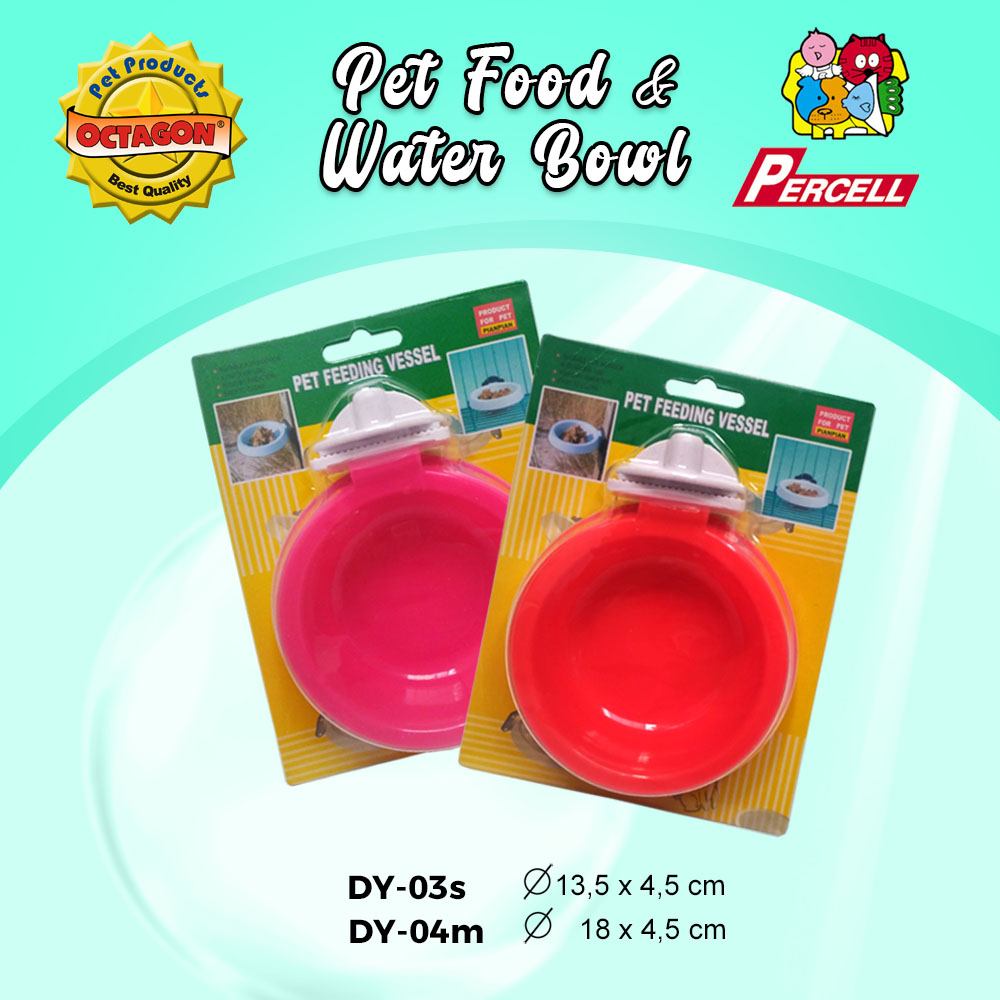 Plastic Pet Food & Water Bowl